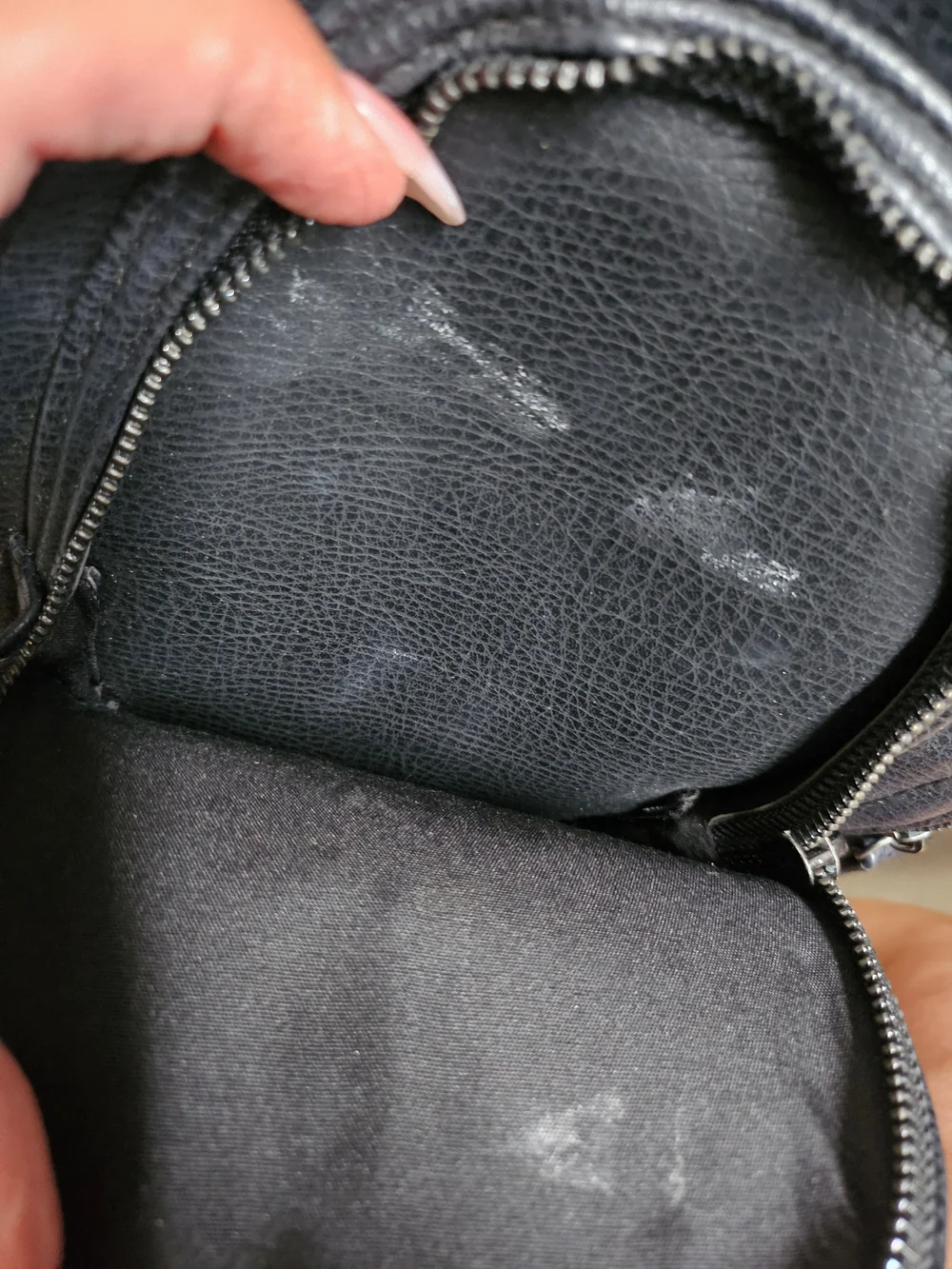 Mudd Black Leather Mini Backpack